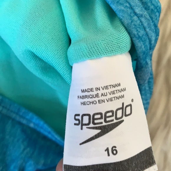 Speedo One Piece Tie-Dyed Swim Suit - Picture 3 of 4